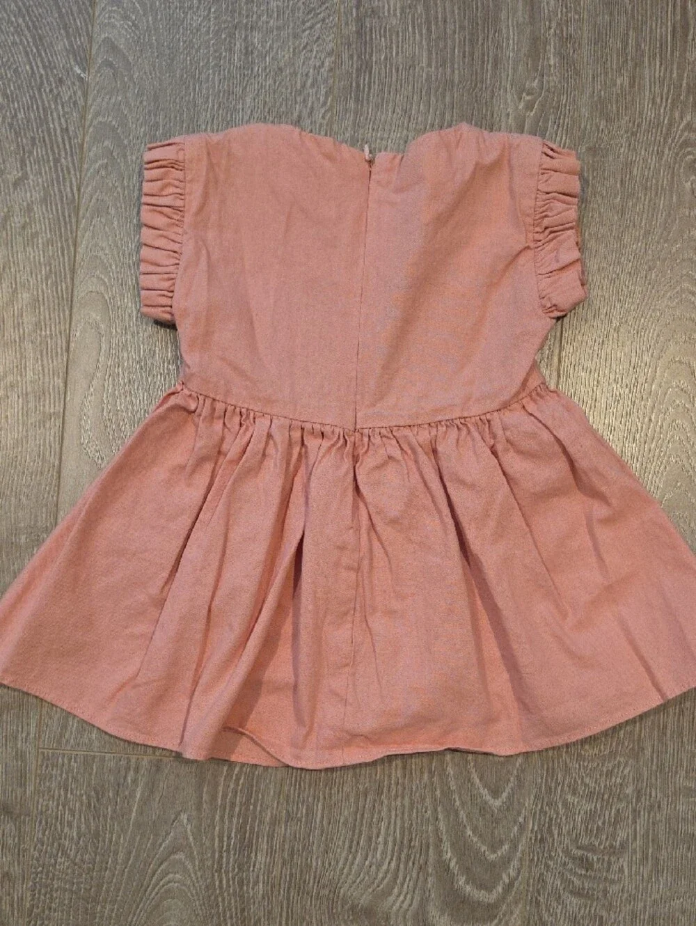 Old Navy Pink & Cream Rainbow Print Dress And Dusty Rose Dress